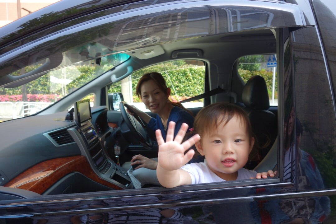 family road trip car