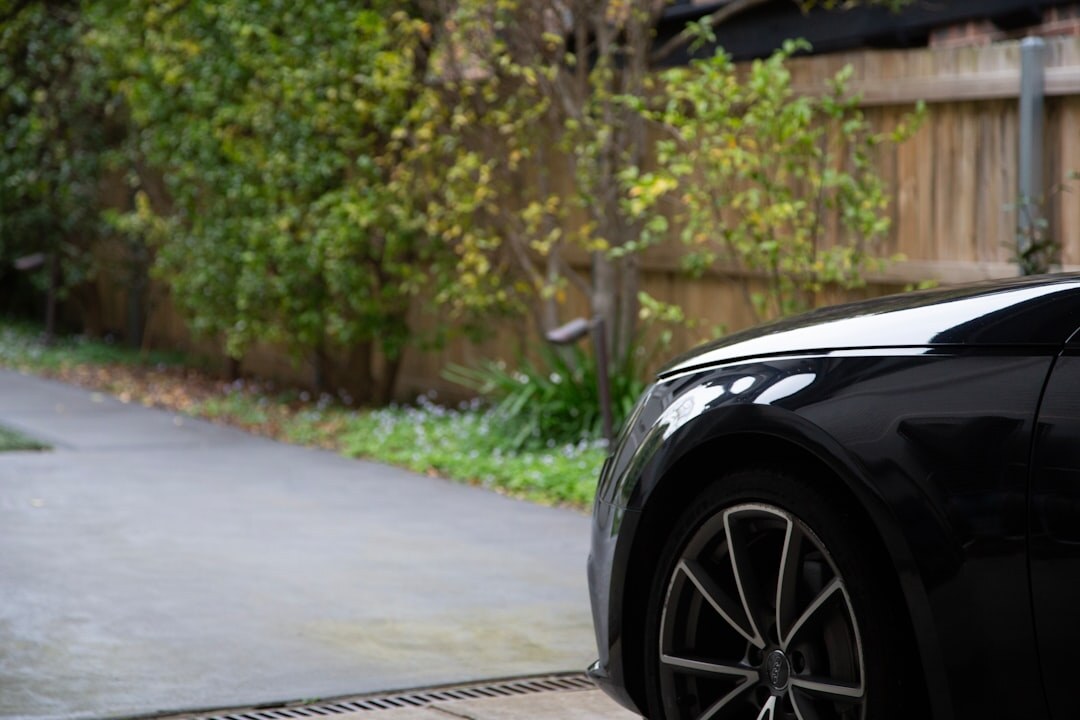family car parked in driveway